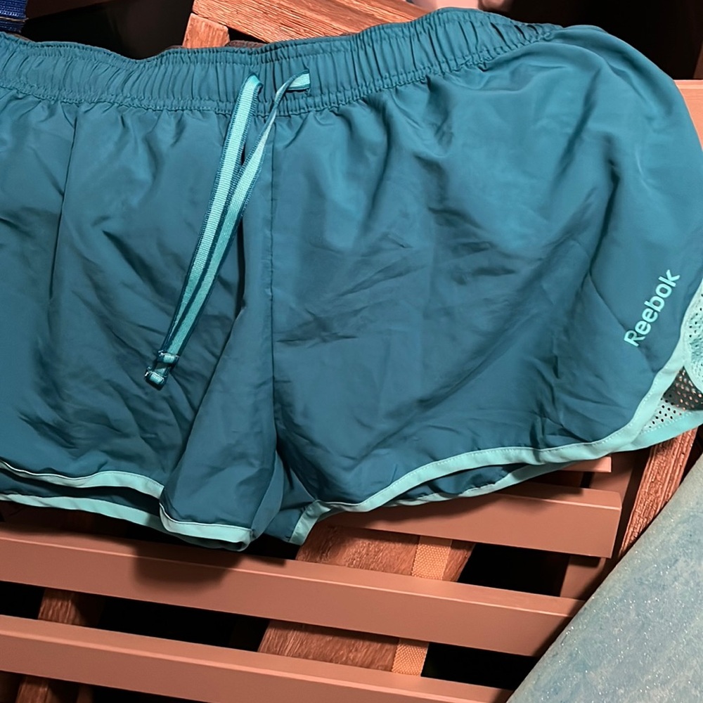 Large teal reebok shorts